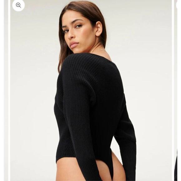Good American Rib Deep V Bodysuit - Picture 3 of 10